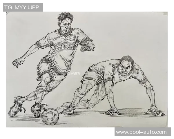 足球明星速写展现球场风采与个人魅力的艺术作品欣赏